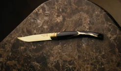 Opinel Coffret de 2 couteaux de table Kintsugi Charbon Lame Or Hot