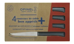 Opinel Coffret de 4 couteaux de table Bon Appétit + Anthracite New