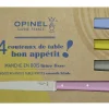 Opinel Coffret de 4 couteaux de table N°125 Bon Appétit Campagne Discount