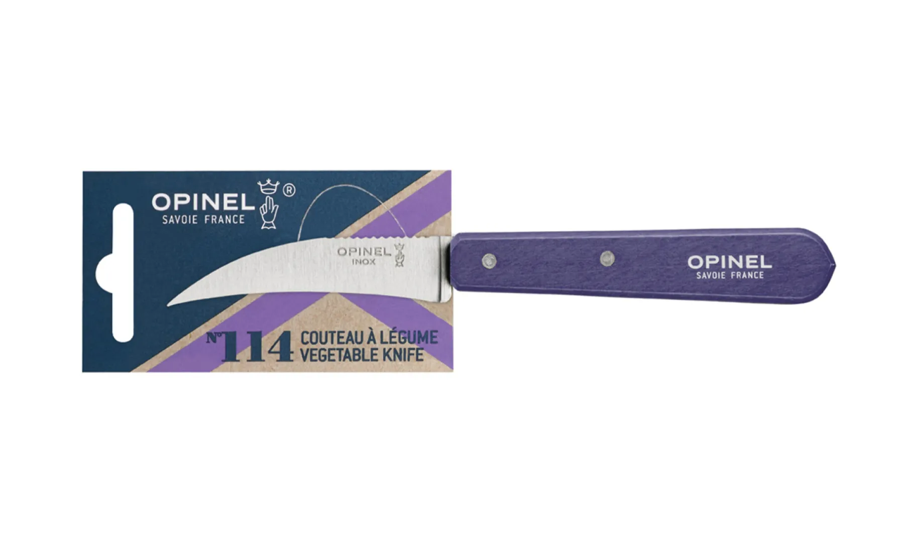Opinel Couteau à légumes N°114 Violet Clearance
